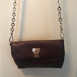Calvin Klein maroon cross body purse